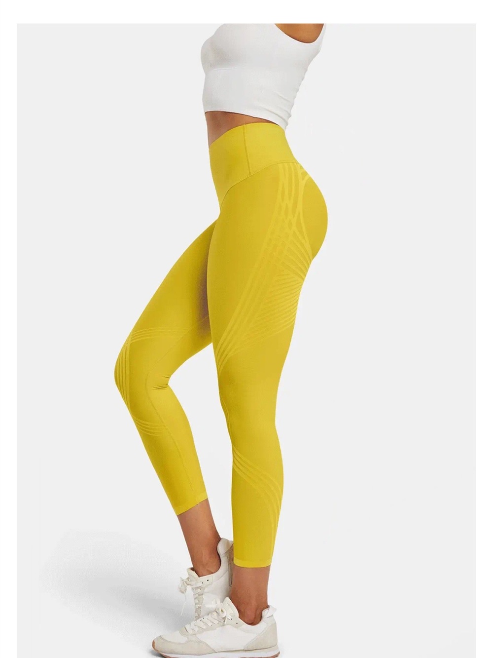 Fanka | RecoverEZ Reversible High-Waist Yellow Performance Leggings | S